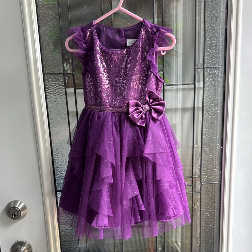 Jona Michelle Sparkling Purple Dress